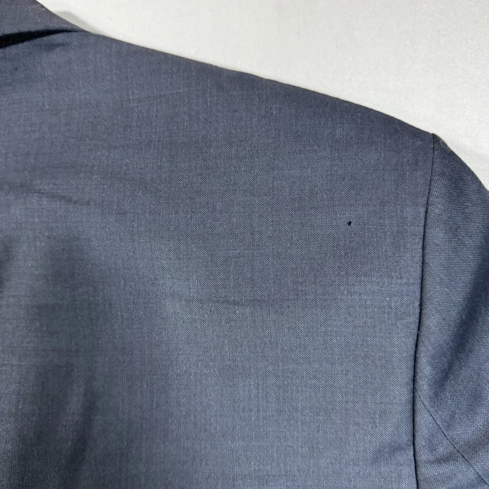 Lauren Ralph Lauren Mens 48R Wool Blazer Sport Coat Jacket Blue 2 Button 48 R